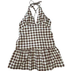 Free People Cecil Mini Dress in Brown Patina Combo 🤎